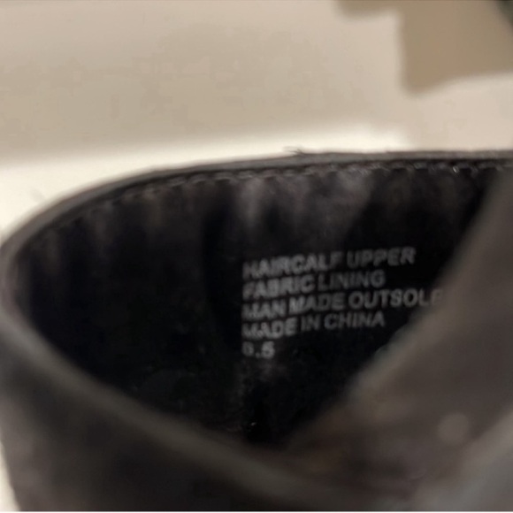 Birdies Sparrow Jet Black Calfhair Sandal s 8.5 - Picture 5 of 6